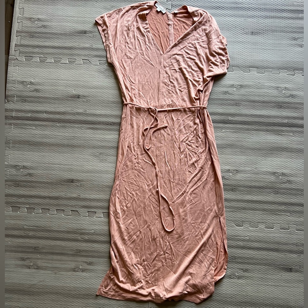 Vince Elegant Peach Midi Dress S